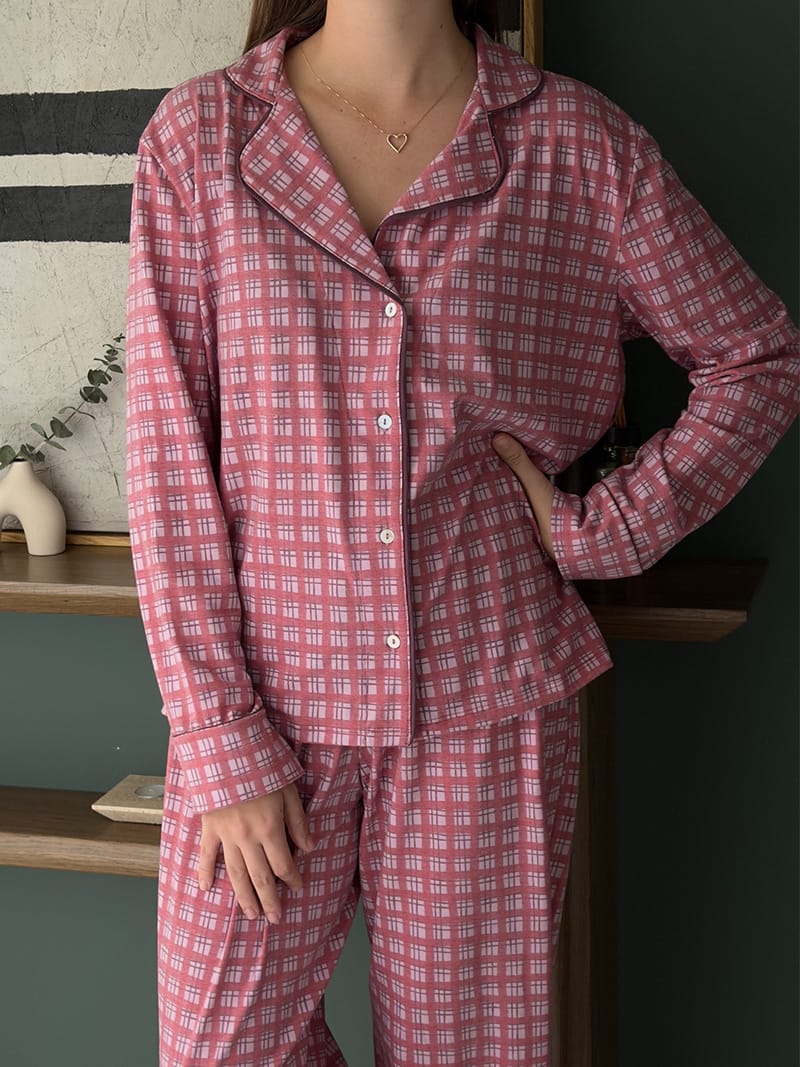 Pijama Sienna Tartan Burdeo