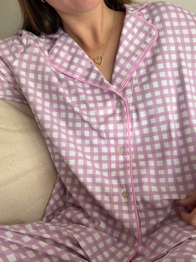 Pijama Sienna Vichy Rosa - Imagen 2