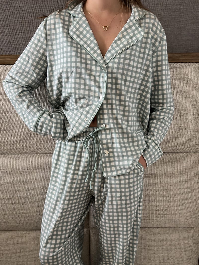 Pijama Sienna Vichy Verde - Imagen 2