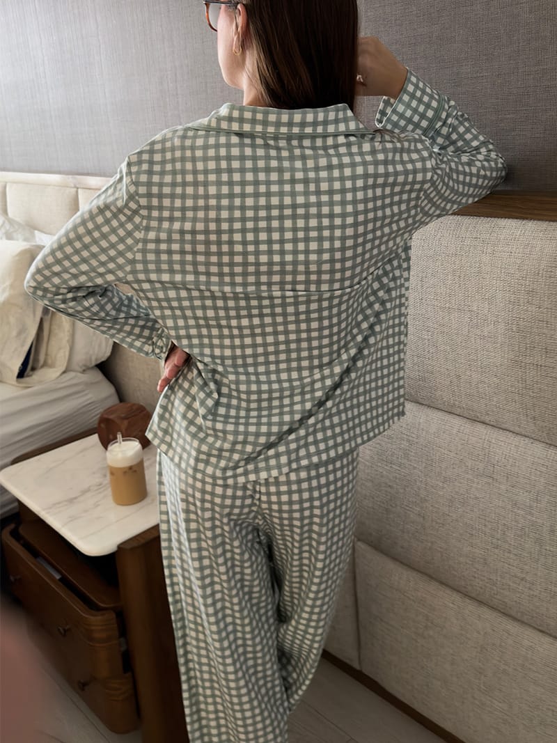 Pijama Sienna Vichy Verde - Imagen 3